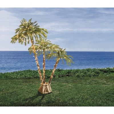 BrylaneHome Pre-Lit Palm Tree