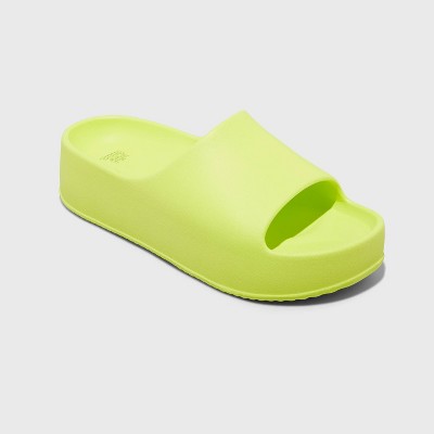 Women's Izzy Platform Sandals - Wild Fable™ Yellow 10 : Target