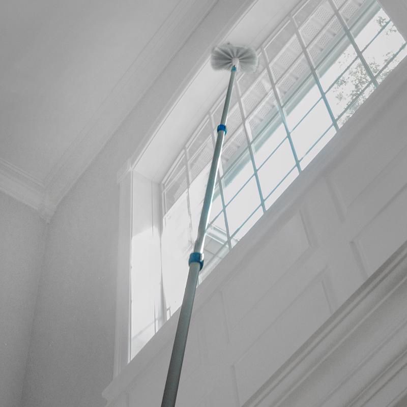 Unger Telescoping 18 ft. L X 2 in. D Aluminum Extension Pole Blue/White, 3 of 7