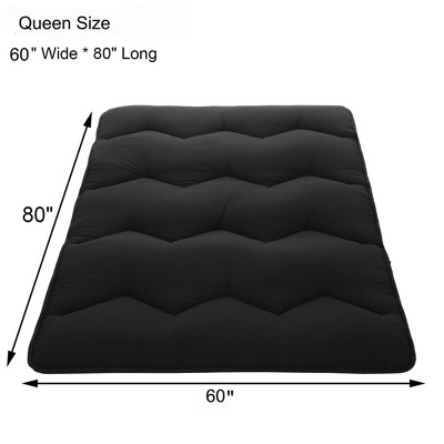 Foldable Futon Mattress Solid Color Floor Mattress Japanese Floor Bed Tatami Mattresses for Dorm Living Room