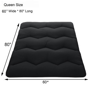 Foldable Futon Mattress Solid Color Floor Mattress Japanese Floor Bed Tatami Mattresses for Dorm Living Room - 1 of 4
