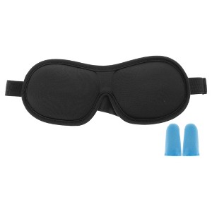 Unique Bargains Soft Flat Style 3D Sleep Mask 1 Set - 1 of 4