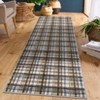 Indoor Modern Geometric Checkered Non Slip Area Rugs, Low Pile Non Slip Floor Carpet for Home Office - 3 of 4