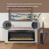 NAYSAYE Indoor Fireplace Wall Recessed Contemporary Fireplace Design for Living Room , Black, 44"*5"*18.8" - 2 of 4