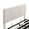 NicBex Queen/Full Size Upholstered Platform Bed with Linen Headboard and a Hydraulic Storage System for Adults - 4 of 4