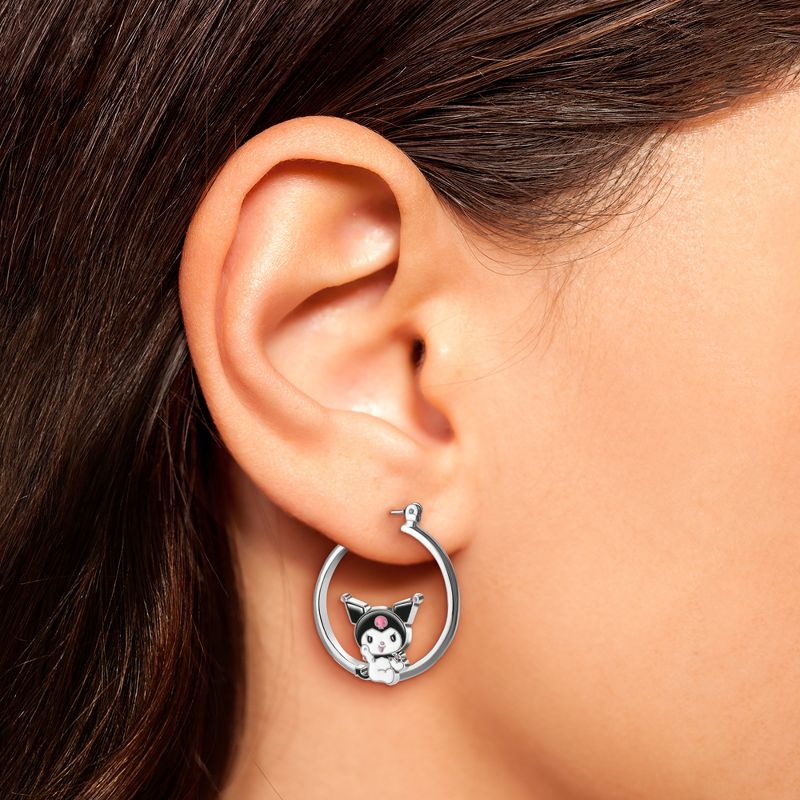 Sanrio Hello Kitty and Friends Womens Fashion Hoop Earrings - Officially Licensed, 2 of 5