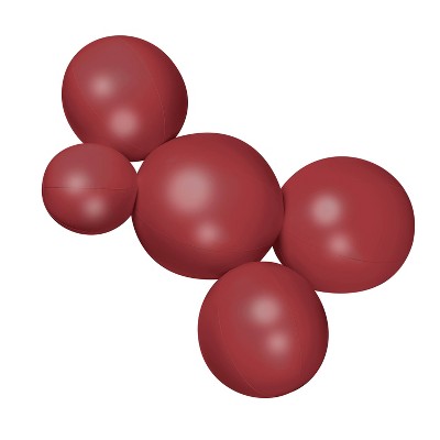 MINNIDIP Balloon Garland 5 Cluster in Maroon Satin