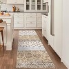 Acekool Soft High-Density Washed Back Carpet, Foldable Plush Decorative Rug with Brocade Pattern, Easy Care, for Living Room or Bedroom - 3 of 4