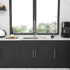 33in Undermount Kitchen Sink - 33*19*9 inch Kitchen Sink Undermount Single Bowl 16 Gauge Stainless Steel Ledge Workstation Kitchen Sinks - 4 of 4
