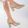 Sina - Gold Glitter Wedding Shoes | Forever & Always Shoes - 2 of 4