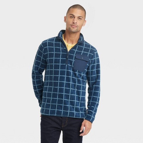 Men's Quilted Snap Pullover Sweatshirt - Goodfellow & Co™ : Target