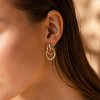 Trendy Gold Plated Knot Earrings for Women Chunky Statement Drop Dangle Earrings Lightweight Fashion Accessories Gold Jewelry - 2 of 4