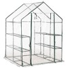vidaXL Greenhouse with 8 Shelves 4.7 ft.x4.7 ft.x6.4 ft. - 3 of 4