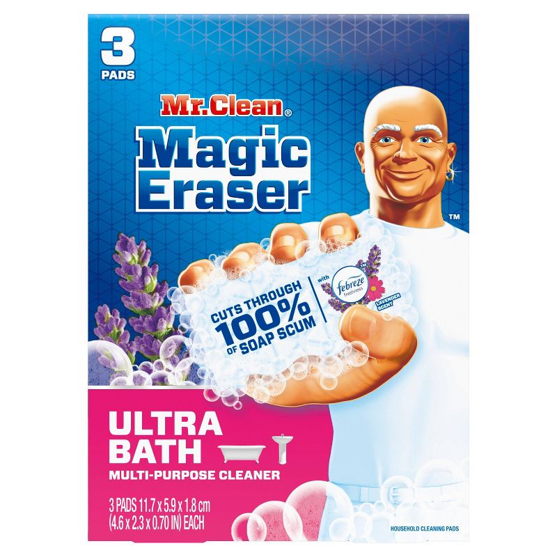 Mr. Clean Magic Eraser Ultra Bath Multi-Purpose Cleaner - 3ct, 1 of 9