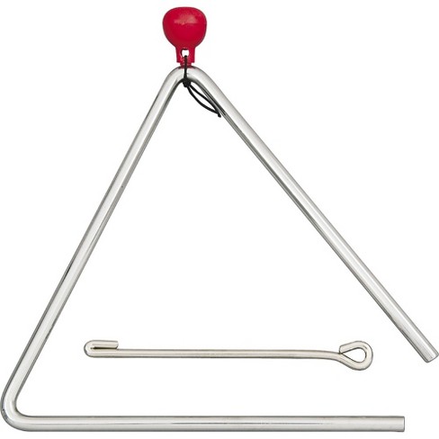 8 Inch Musical Steel Triangle Percussion Instrument With Striker