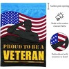 Proud Veteran Red, White, and Blue 13 X 19 Polyester Outdoor Hanging Garden Flag - 2 of 2