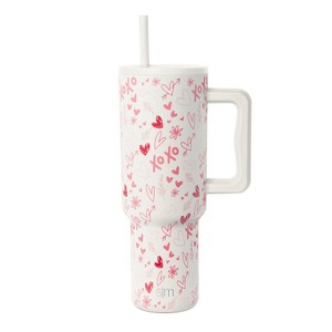 Simple Modern 40oz Love Doodles Straw Tumbler - 1 of 4