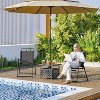 Yaheetech Set of 2 Outdoor Foldable Dining Chairs with Backrest and Armrests - 2 of 4