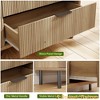Wave Fluted 5 Drawer Dresser for Bedroom, Tall Dressers Chest of Drawers,Closet Dresser Organizer - 4 of 4