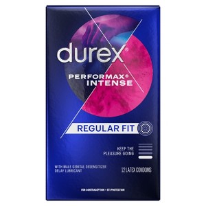 Durex Performax Intense Ultra Thin Lube Condoms - 12ct - 1 of 4