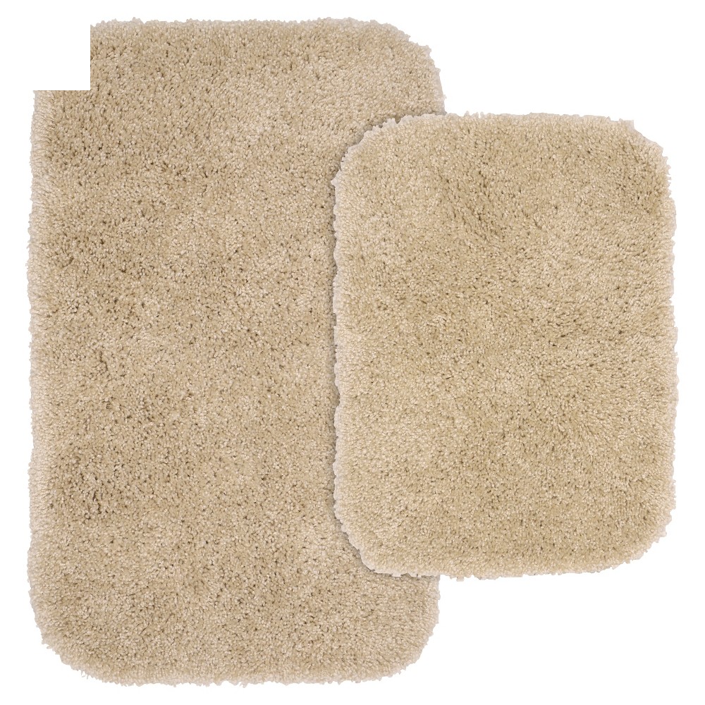 Photos - Bath Mat Garland Rug 2pc Serendipity Shaggy Washable Nylon Bath Rug Set Linen : Microfiber, Machine Washable, Non-Slip Backing