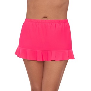 Aqua Green, Women's Ruffle Skirted Bottom - 1 of 3