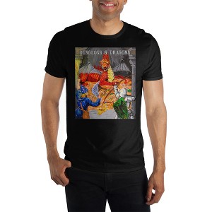 Dungeons & Dragons Game Mens Black Short Sleeve Graphic Tee Shirt - 1 of 1