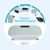 TopComfy Silent Vibration Platform 10 Frequency Exercise Fitness Massage Weight Loss Fat Burner for Unisex Home Workouts, Grey, 25"*15"*7" - 4 of 4
