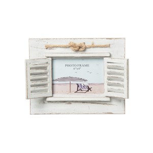 Beachcombers White Distressed Shutter Frame - 1 of 1