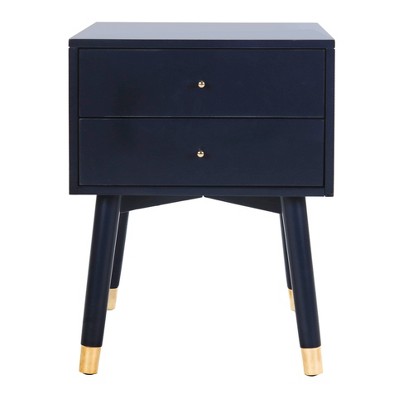 Lyla Nightstand Navy/Gold - Safavieh