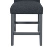 PAGED Bar Stools Set of 2, Modern Upholstered Counter Height Bar Chair with Back and Nailhead Trim for Bar, Kitchen, Dining Room - 2 of 4