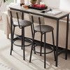 KTMBDW Bar Table and Chairs Set, Pub Table and Chairs Set for 2 with Storage Shelves, 3 Piece Table Set for Living Room,Dining Room,Small Apt - 4 of 4