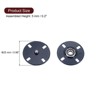 Unique Bargains Alloy Invisible Durable High Hardness Buckle Fasteners Press Studs Buttons 5 Pcs - 2 of 4