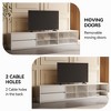 Luck Live Off-white TV cabinet with four storage compartments and double drawers - 2 of 4