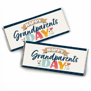 Big Dot of Happiness Happy Grandparents Day - Candy Bar Wrapper Grandma & Grandpa Party Favors - Set of 24 - 1 of 4