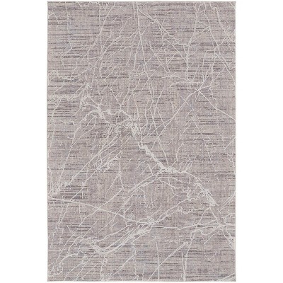 Lennox Transitional Abstract Taupe/Gray Area Rug