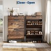 3-Tier Shoe Storage Cabinet - 2 Flip Drawers + 1 Drawer, Adjustable Narrow Rack for Entryway & Hallway - 4 of 4