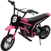 24V Kids Electric Dirt Bike, 350W Motor Ride On Motorcycle for Boys & Girls Ages 8-14, 3 Speed, 13.7 Miles Long Range, Shock Absorption - 3 of 4