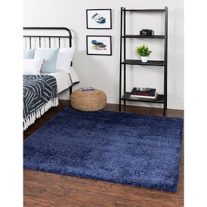 Unique Loom Solo Calabasas Solid Indoor Woven Area Rug - 1 of 4