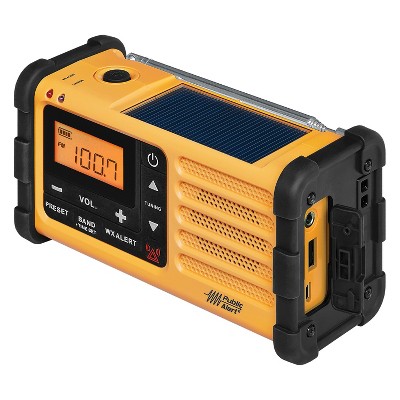 Sangean® AM/FM/NOAA® Weather Crank Radio in Yellow