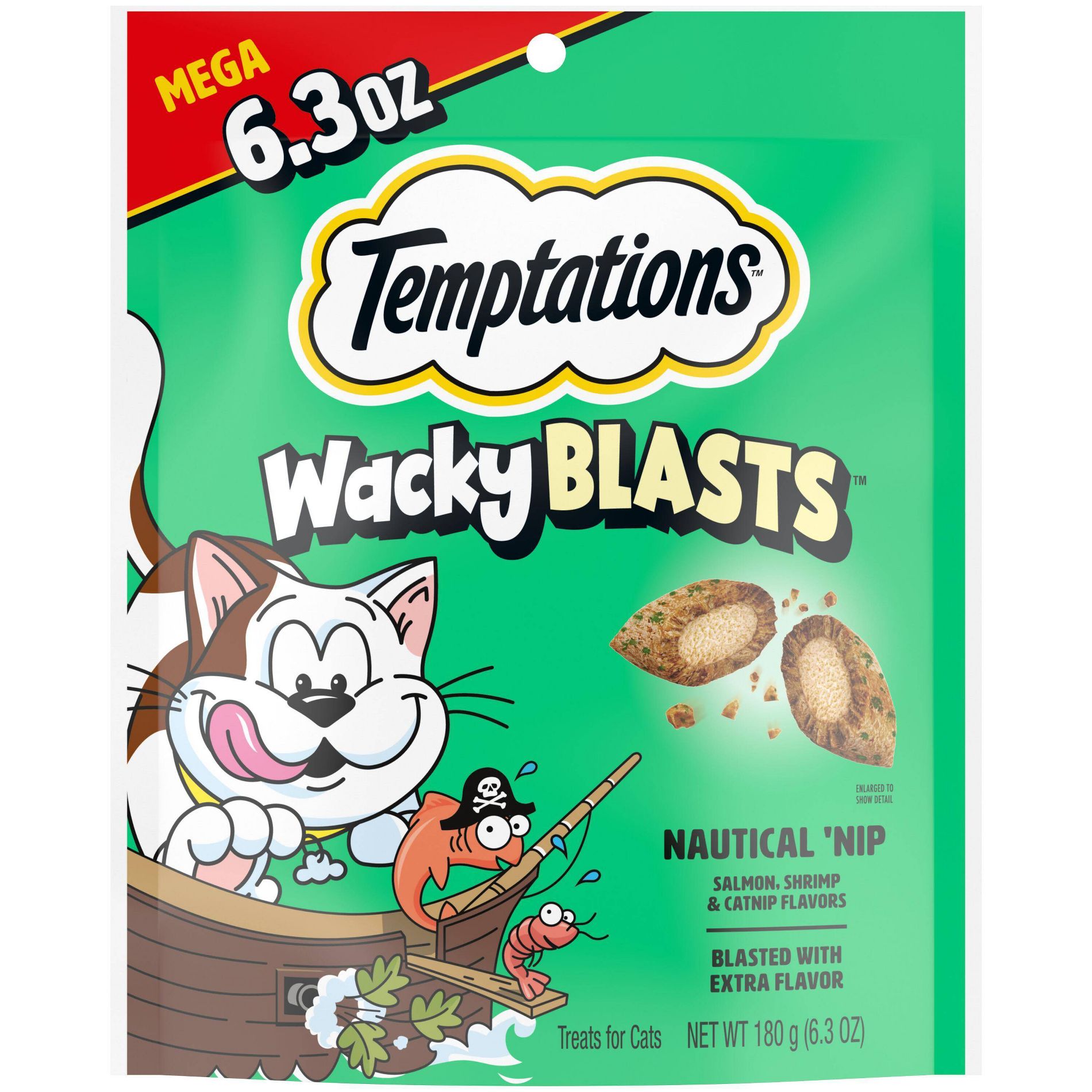 Temptations Chicken Flavor Wacky Blasts Cat Treats - 6.3oz