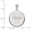 Black Bow Jewelry 14k White Gold Virginia Wahoos NCAA Large Pendant - 2 of 3
