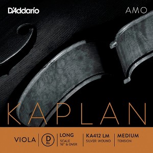 D'Addario Kaplan Amo Series Viola D String 16+ in., Medium - 1 of 1