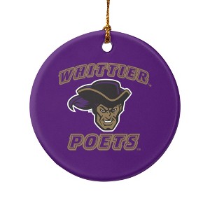 Whittier College Poets Logo Porcelain Holiday Christmas Tree Ornament - 1 of 4