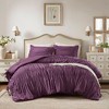 Okak All Size Romantic French Style Pleated Bed Comforter Mini Set,Comfortable Quilt Comforter Bedding Sets,Machine Washable - 4 of 4