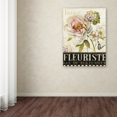 Lisa Audit Floral Canvas Art in Beige and Green, 24'' x 32''