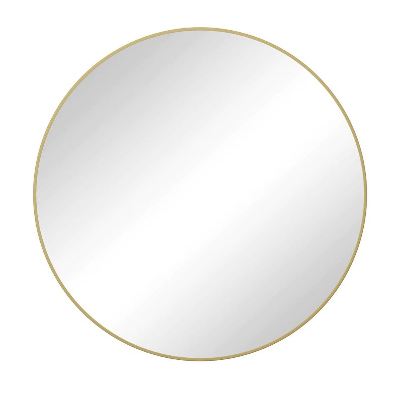 Colt 42" Circle Metal Frame Large Circle Wall Mounted Mirror -The Pop Home, 3 of 8