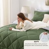 5/7 Pcs Bed in a Bag with Contrast Color Solid Design Bedding Set - 3 of 4