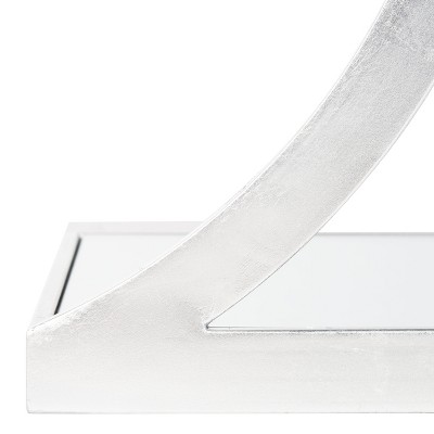 Elegant Sullivan Silver Mirrored Rectangular Accent Table