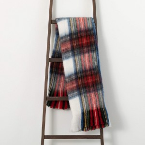 69" x 50" Sullivans Red And Black Plaid Throw Blanket - 1 of 3